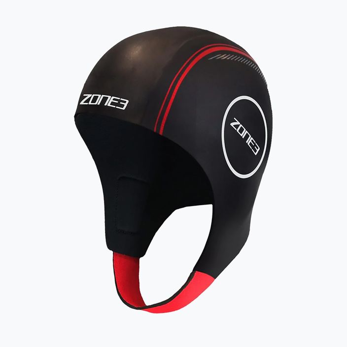 ZONE3 Καπέλο κολύμβησης από νεοπρένιο κόκκινο/μαύρο NA18UNSC108 6