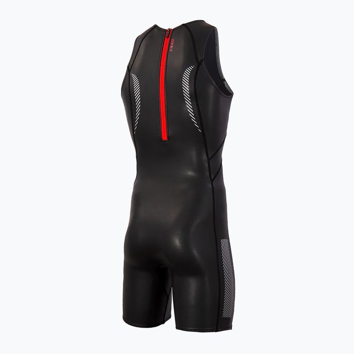 Ανδρικό ZONE3 Neoprene Kneeskin Triathlon Foam Baselayer μαύρο/κόκκινο 2