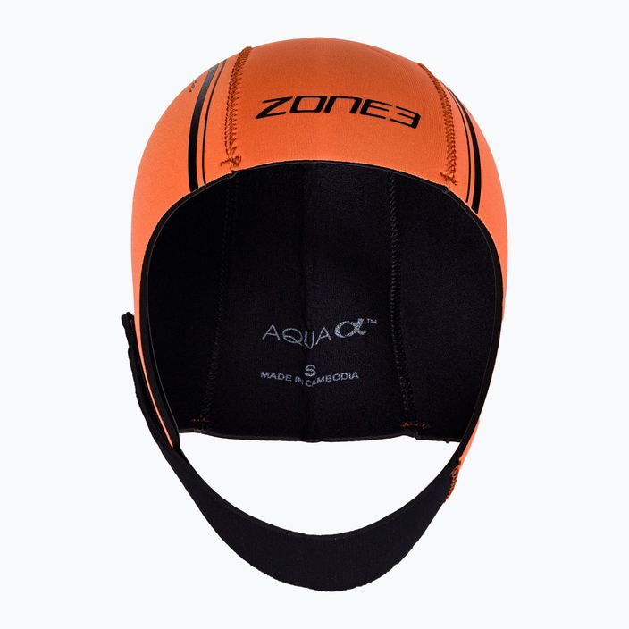 ZONE3 Καπέλο κολύμβησης από νεοπρένιο πορτοκαλί NA18UNSC113 2