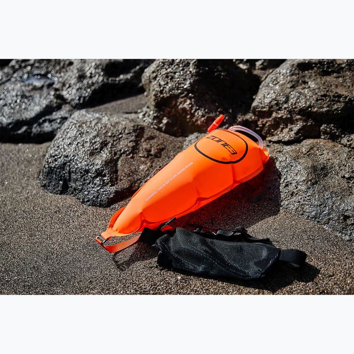 ΖΩΝΗ3 Ζώνη ασφαλείας κολύμβησης με θήκη για πλωτήρα ρυμούλκησης hi-vis πορτοκαλί 2