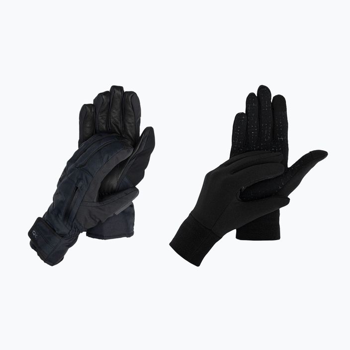 Ανδρικά γάντια snowboard Dakine Leather Titan Gore-Tex Short μαύρα D10003157