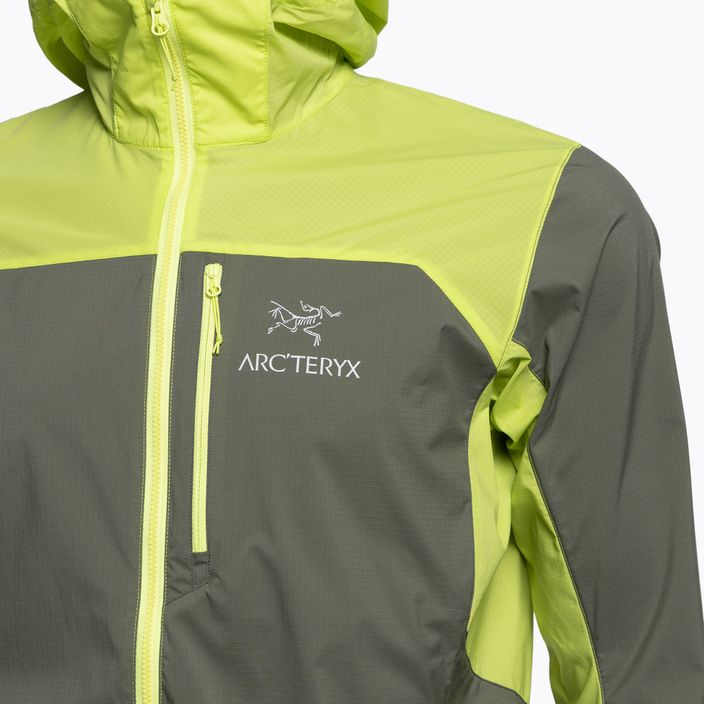Ανδρικό μπουφάν ανέμου Arc'teryx Squamish Hoody πράσινο/κίτρινο X000007411011 3