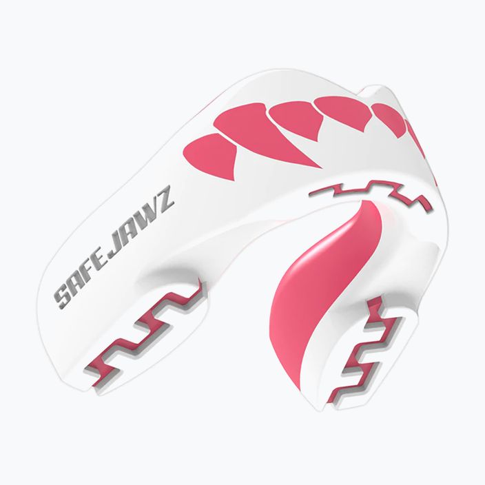 SAFEJAWZ Προστατευτικό σαγονιών σειράς Extro λευκό και ροζ SJFANGZPIA 2