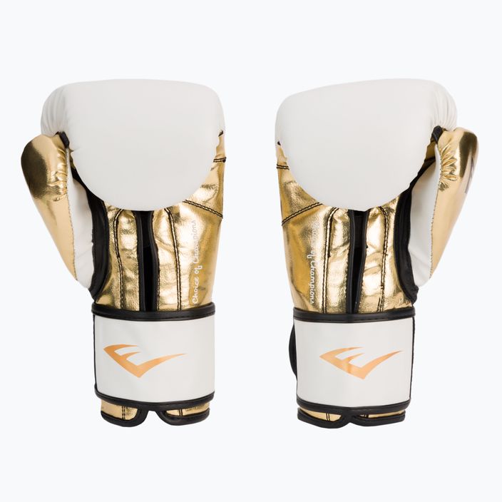 Everlast Powerlock Pu ανδρικά γάντια πυγμαχίας λευκό 2200 2