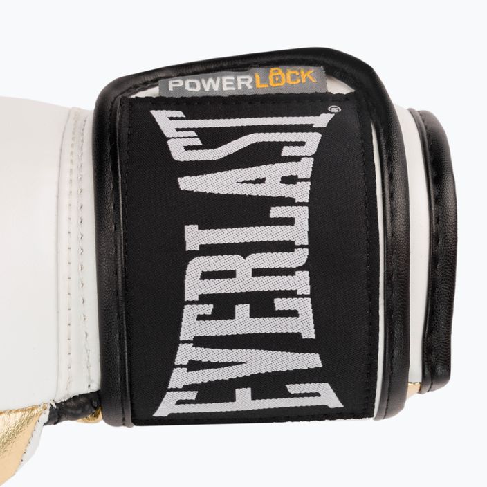Everlast Powerlock Pu ανδρικά γάντια πυγμαχίας λευκό 2200 5