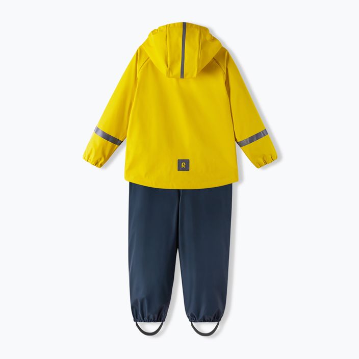Reima Tihku παιδικό σετ βροχής μπουφάν+παντελόνι κίτρινο ναυτικό 5100021A-235A 2