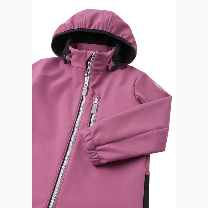 Παιδική ολόσωμη φόρμα softshell Reima Nurmes red violet 4