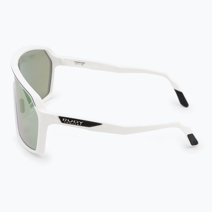 Rudy Project Spinshield λευκά ματ/πράσινα γυαλιά ηλίου αγωνιστικού χρώματος 4
