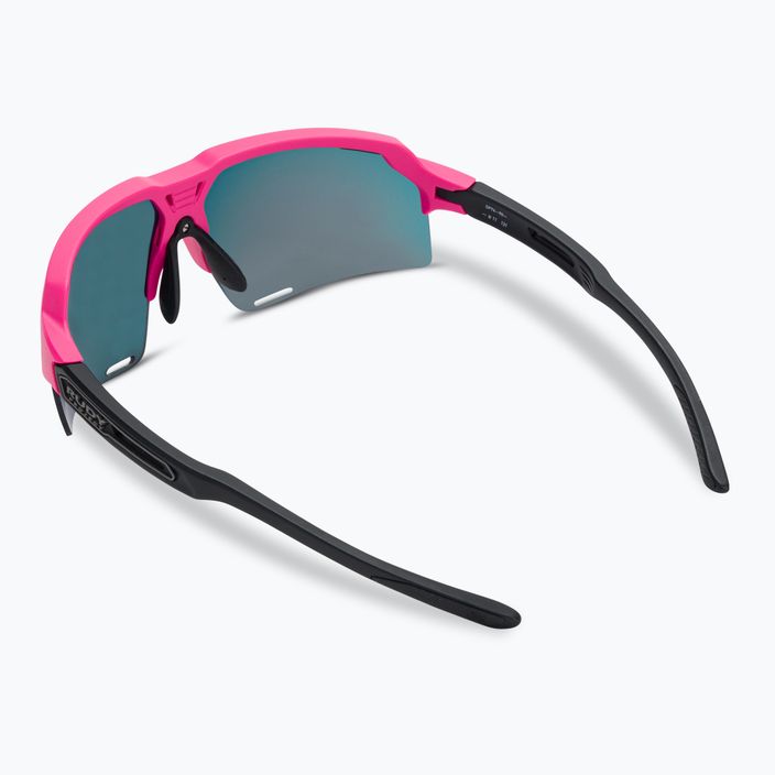 Rudy Project Deltabeat ροζ φλούο / μαύρο ματ / κόκκινα γυαλιά ηλίου με πολλαπλά λέιζερ SP7438900001 2