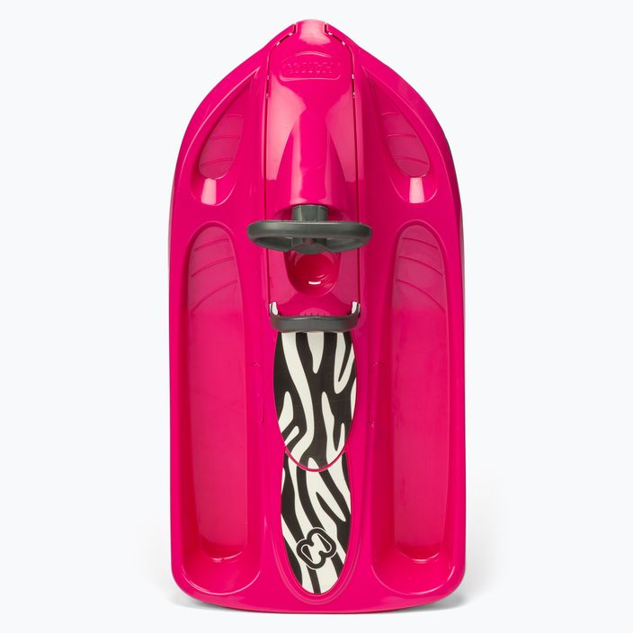 Hamax Sno Zebra ροζ παιδικό έλκηθρο με τιμόνι 503515 3