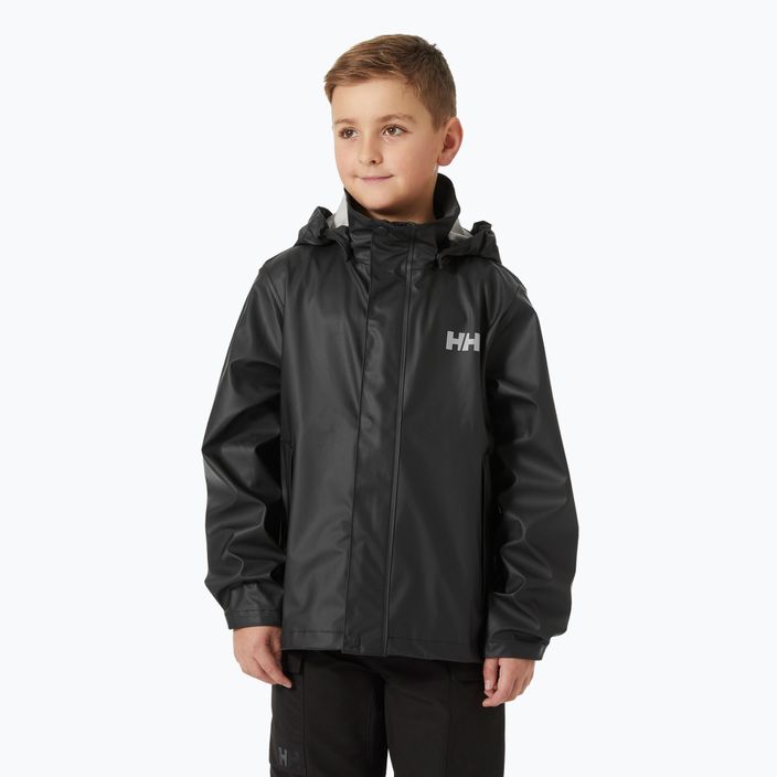 Helly Hansen παιδικό μπουφάν ιστιοπλοΐας Moss μαύρο