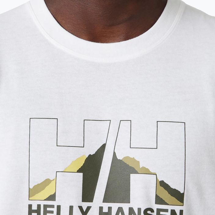 Helly Hansen Nord Graphic ανδρικό πουκάμισο trekking λευκό 62978_002 3