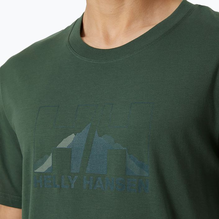 Helly Hansen Nord Graphic ανδρικό πουκάμισο trekking πράσινο 62978_476 4