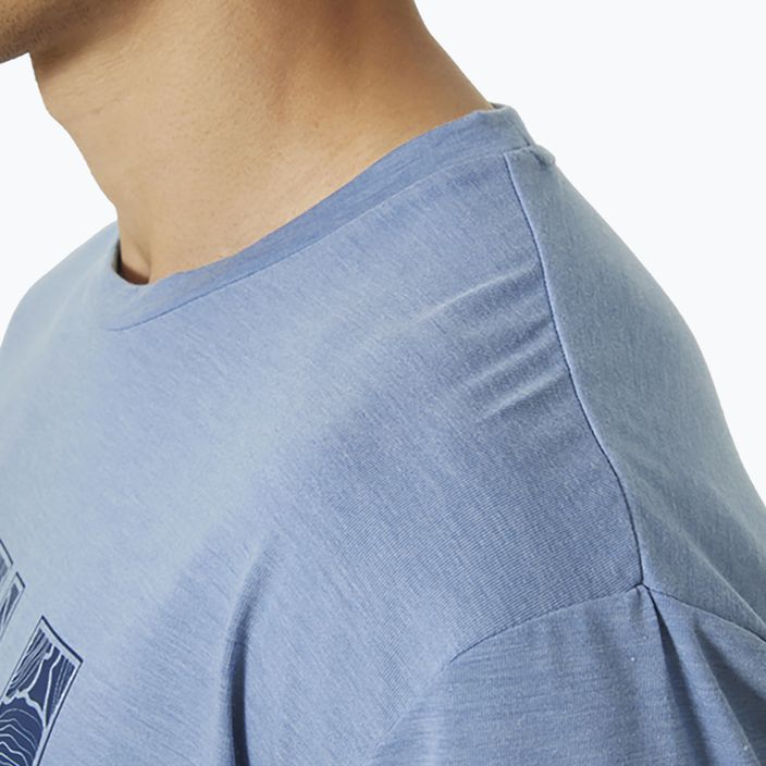 Helly Hansen Skog Recycled Graphic ανδρικό πουκάμισο trekking μπλε 63082_636 4