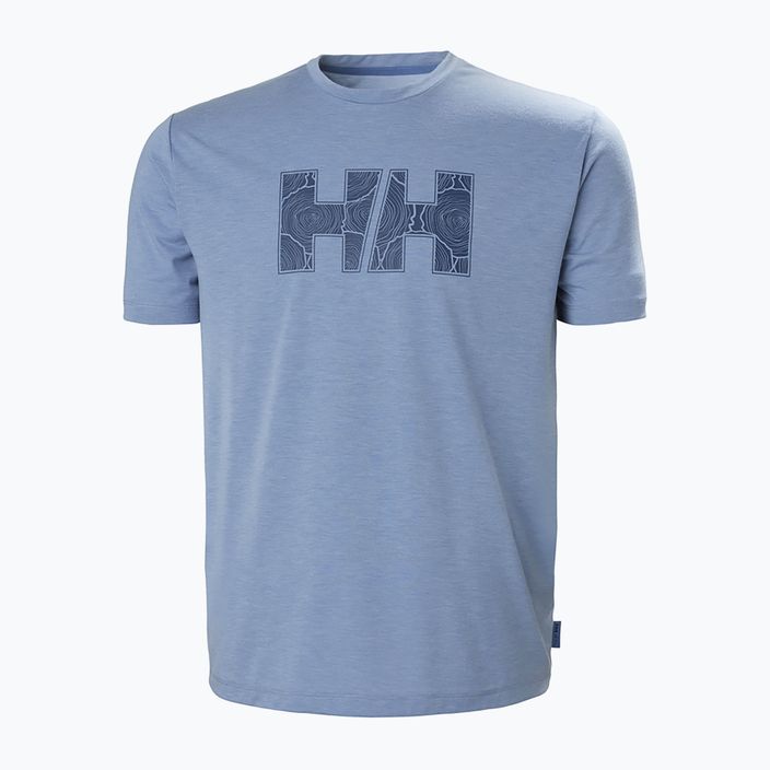 Helly Hansen Skog Recycled Graphic ανδρικό πουκάμισο trekking μπλε 63082_636 5