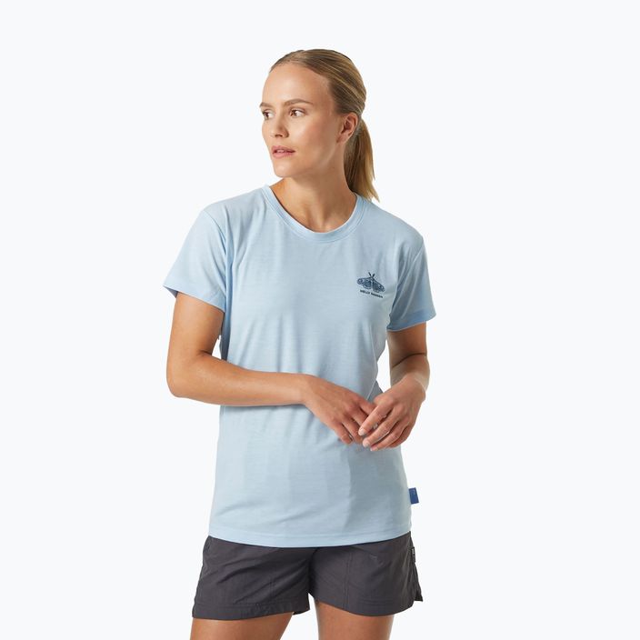 Γυναικείο t-shirt για trekking Helly Hansen Skog Recycled Graphic μπλε 63083_513