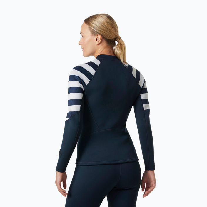 Γυναικείο μπουφάν από νεοπρένιο Helly Hansen Waterwear 2.0 2 mm navy stripe 2