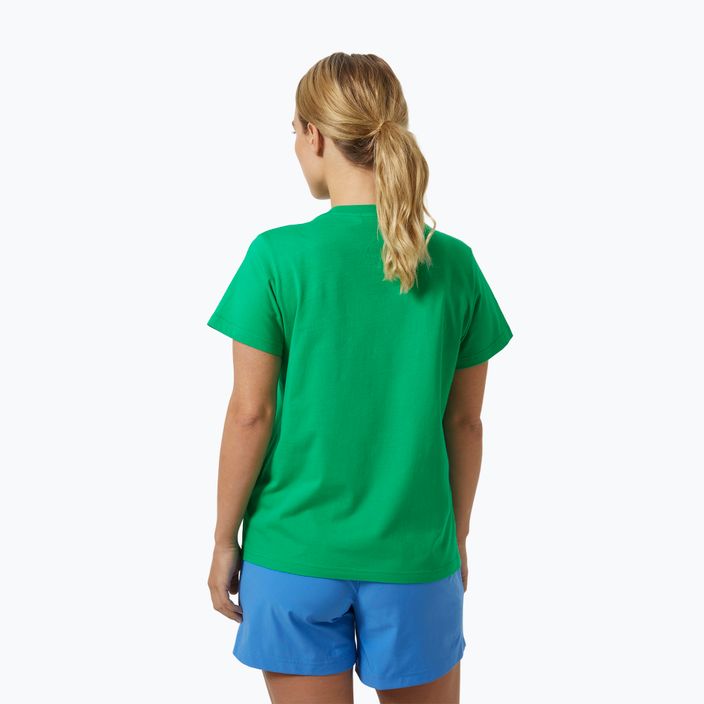 Helly Hansen γυναικείο t-shirt Logo 2.0 φωτεινό πράσινο 2