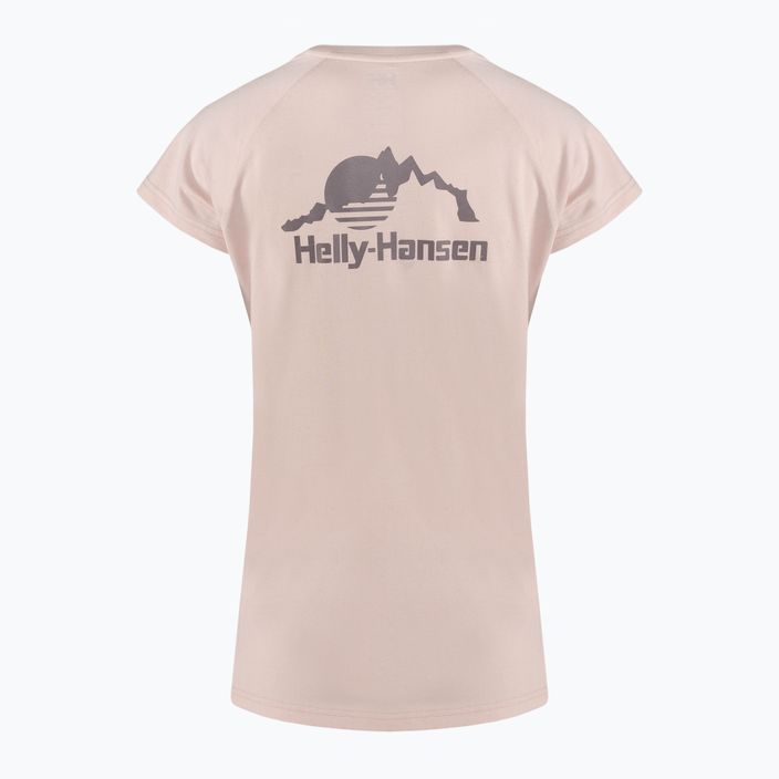 Helly Hansen Nord Graphic Drop pink cloud γυναικείο t-shirt 5