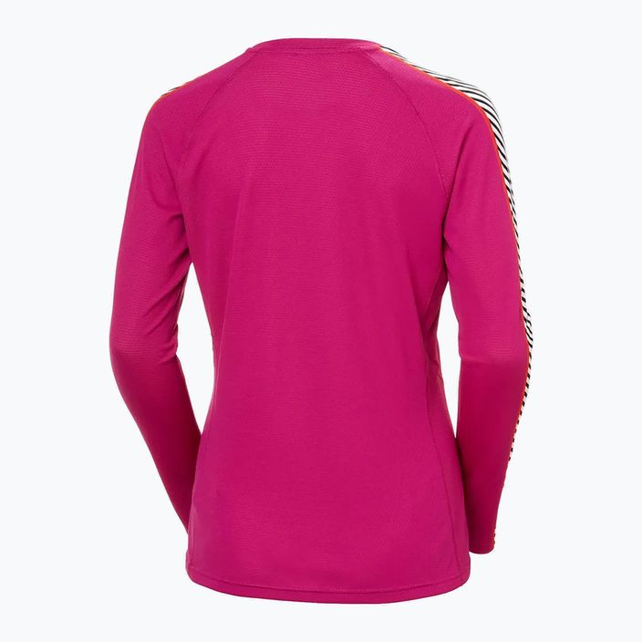 Γυναικείο θερμοδραστικό μακρυμάνικο Helly Hansen Lifa Active Stripe Crew magenta 2.0 5