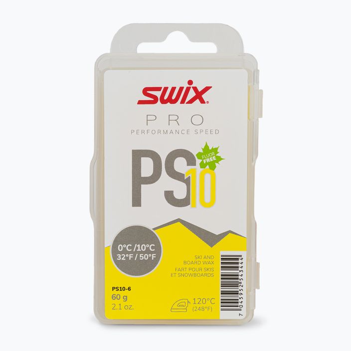 Swix Ps10 Κίτρινο λιπαντικό για σκι 0°C/+10°C PS10-6
