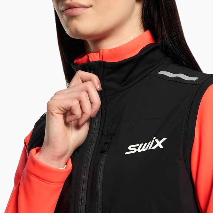 Swix Focus Warm γυναικείο γιλέκο σκι μαύρο 11216-10000 4