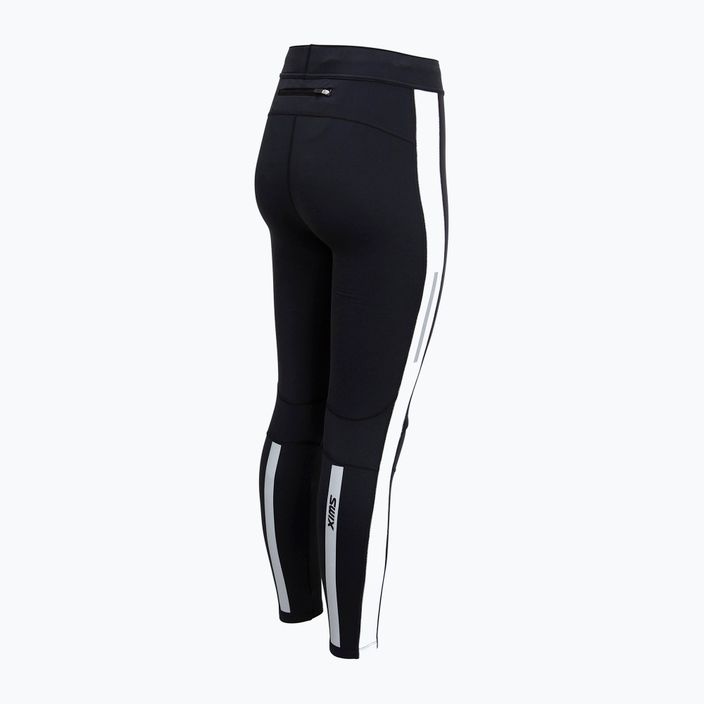 Swix Focus Warm γυναικείο θερμικό παντελόνι μαύρο και λευκό 22456-10041 6