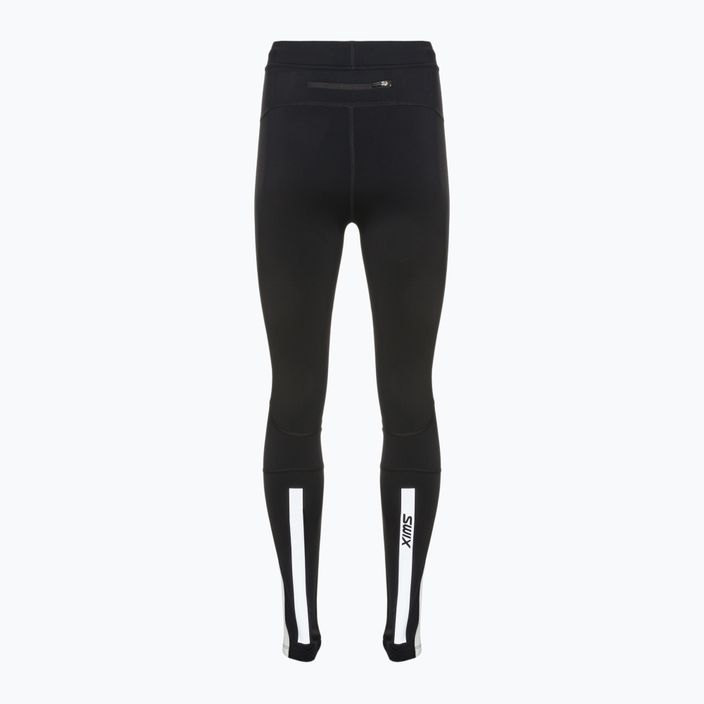 Swix Focus Warm γυναικείο θερμικό παντελόνι μαύρο και λευκό 22456-10041 2