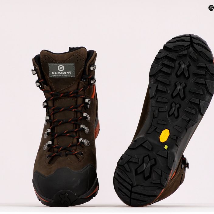 Ανδρικές μπότες πεζοπορίας SCARPA ZG Pro GTX καφέ 67070-200 10