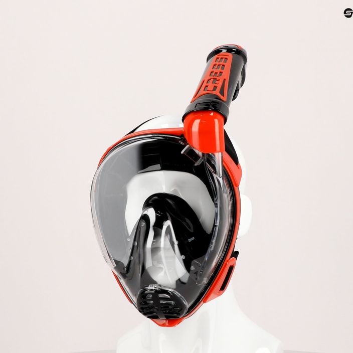 Cressi Duke Dry full face μάσκα για κατάδυση με αναπνευστήρα μαύρο και κόκκινο XDT005058 5