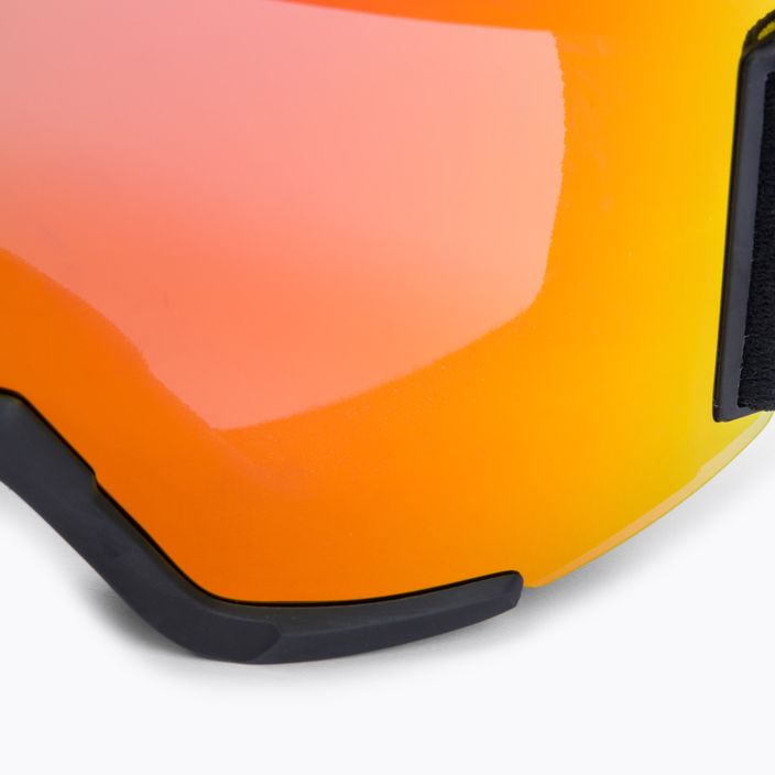 Smith Squad μαύρο/χρωμοαπόχρωση ήλιος κόκκινο καθρέφτη γυαλιά σκι M00668 6