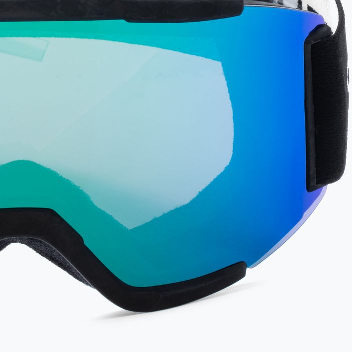 Smith Squad γυαλιά σκι μαύρα/χρωματοπόπ ήλιος πράσινος καθρέφτης M00668 6
