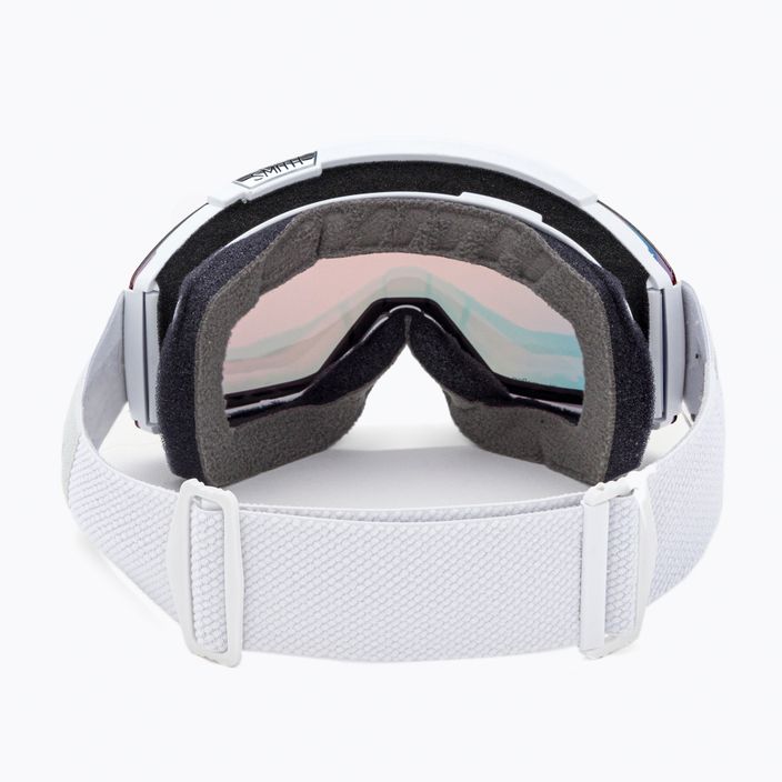 Smith Squad λευκά γυαλιά σκι με κόκκινο καθρέφτη, φωτοχρωμικό λευκό vapor/chromapop M00668 3