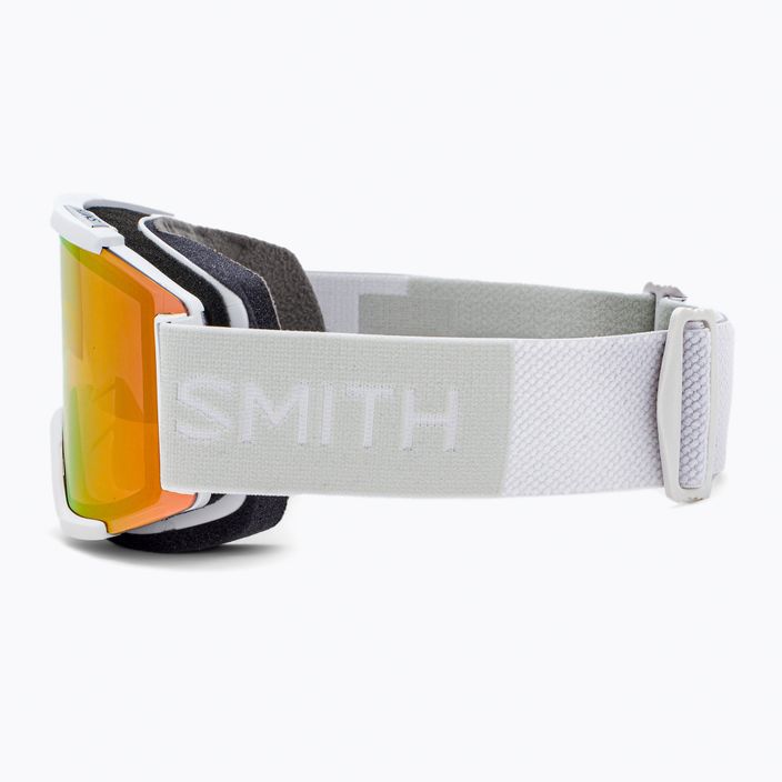 Smith Squad λευκά γυαλιά σκι με κόκκινο καθρέφτη, φωτοχρωμικό λευκό vapor/chromapop M00668 4