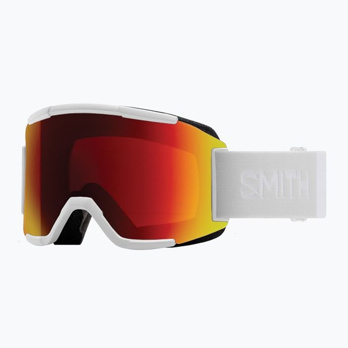 Smith Squad λευκά γυαλιά σκι με κόκκινο καθρέφτη, φωτοχρωμικό λευκό vapor/chromapop M00668 6