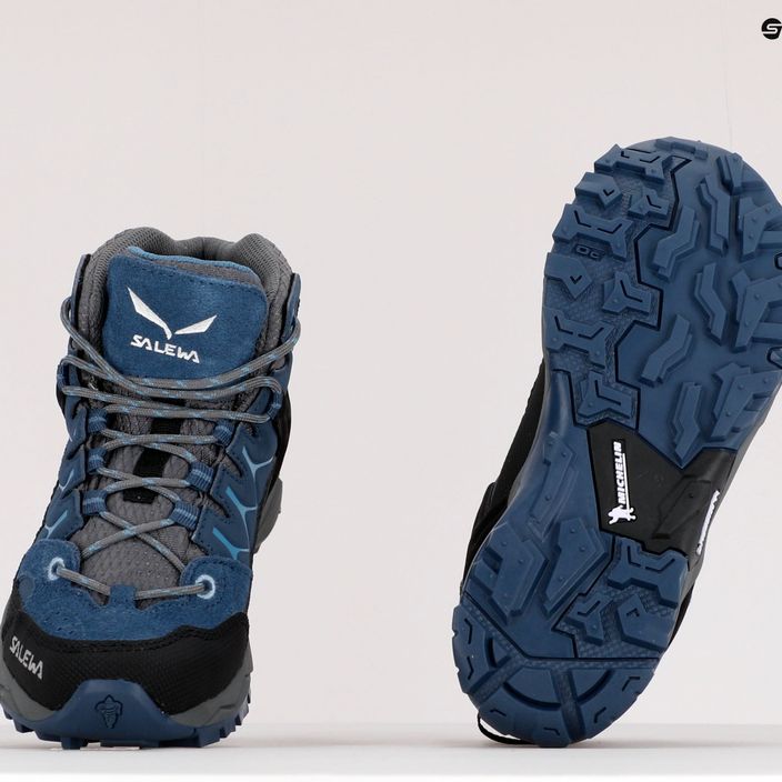 Παιδικές μπότες πεζοπορίας Salewa Alp Trainer Mid GTX μπλε 64010 11