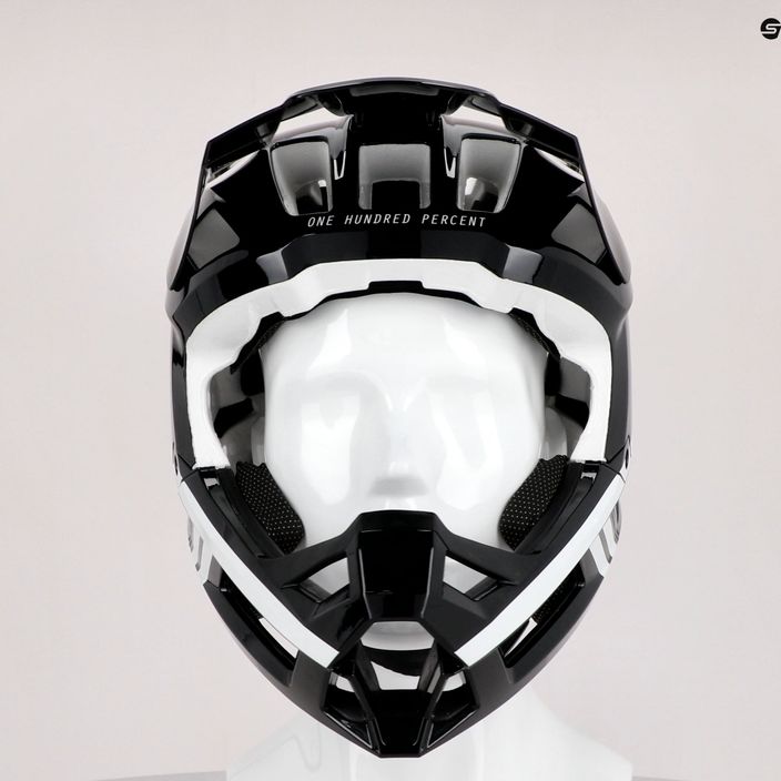 100% Trajecta Helmet W Fidlock Full Face κράνος ποδηλάτου μαύρο STO-80021-011-11 10