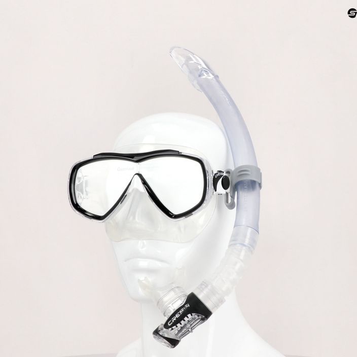 Cressi σετ κατάδυσης με αναπνευστήρα μάσκα Estrella + αναπνευστήρας Gamma διάφανο/μαύρο DM340050 5