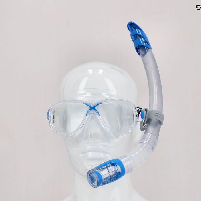 Cressi Marea + Gamma σετ κατάδυσης μάσκα + αναπνευστήρας μπλε/άχρωμο DM1000052 8