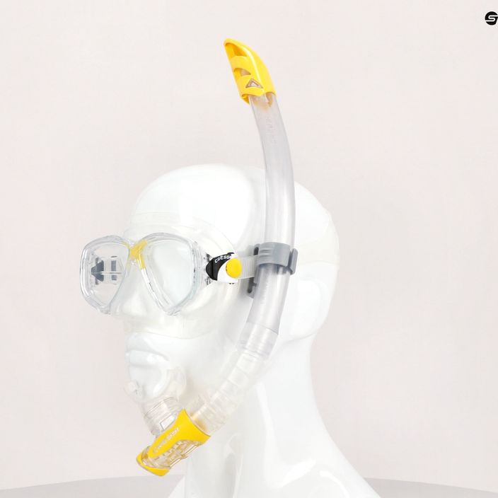 Cressi Marea + Gamma σετ κατάδυσης μάσκα + αναπνευστήρας κίτρινο/άχρωμο DM1000051 8