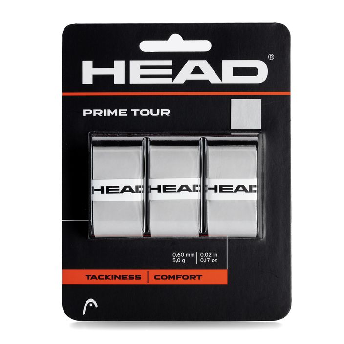 HEAD Prime Tour περιτύλιγμα ρακέτας τένις 3 τμχ γκρι 285621 2