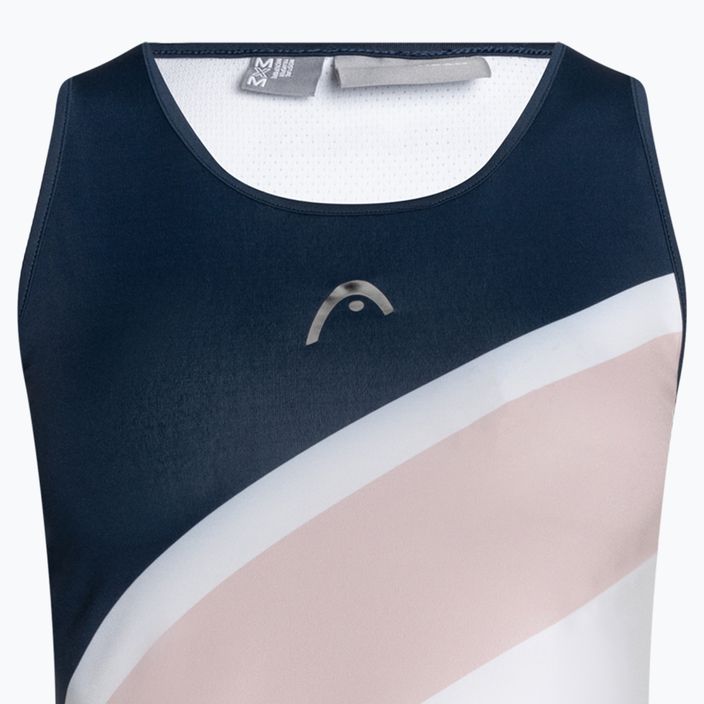 HEAD γυναικείο μπλουζάκι τένις Perf λευκό και ροζ 814342 3