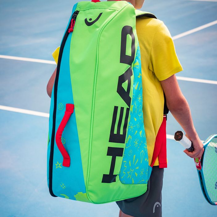 HEAD Junior Combi Novak παιδική τσάντα τένις μπλε-πράσινο 283672 8