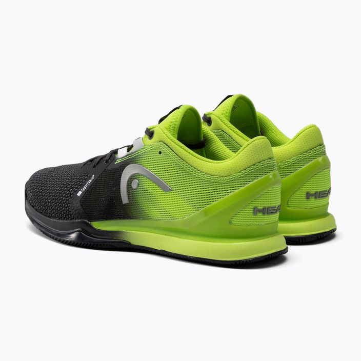 HEAD ανδρικά παπούτσια τένις Sprint Pro 3.0 SF Clay μαύρο-πράσινο 273091 3
