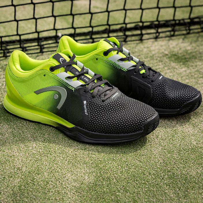 HEAD ανδρικά παπούτσια τένις Sprint Pro 3.0 SF Clay μαύρο-πράσινο 273091 9