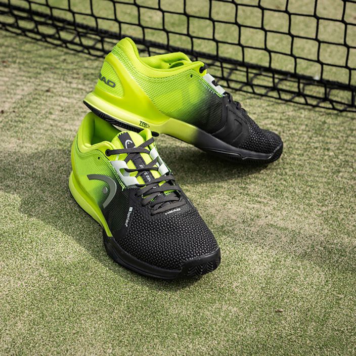 HEAD ανδρικά παπούτσια τένις Sprint Pro 3.0 SF Clay μαύρο-πράσινο 273091 10