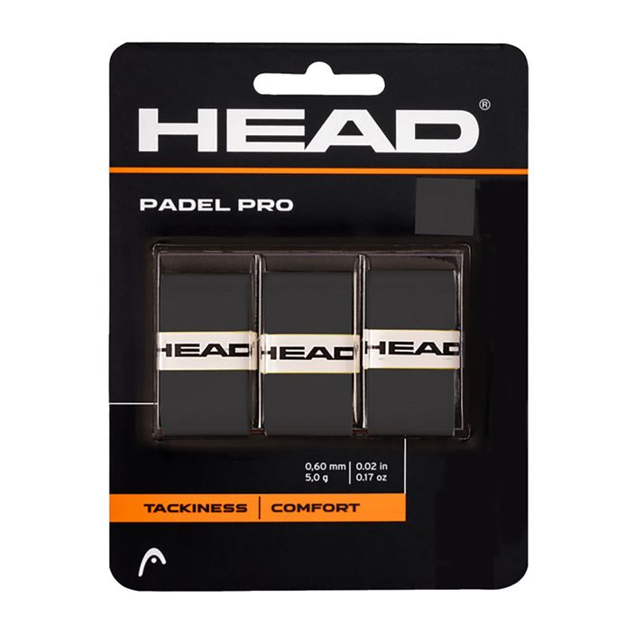 HEAD Padel Pro περιτύλιγμα ρακέτας 3 τεμάχια μαύρο 285111 2