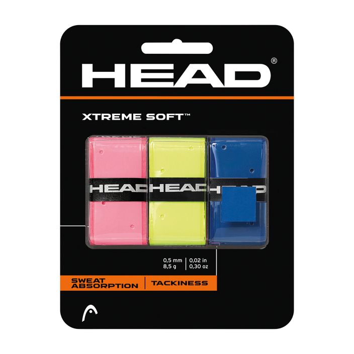 HEAD Xtremesoft Grip ρακέτα τένις Overwrap 3 τεμ. μικτή 2