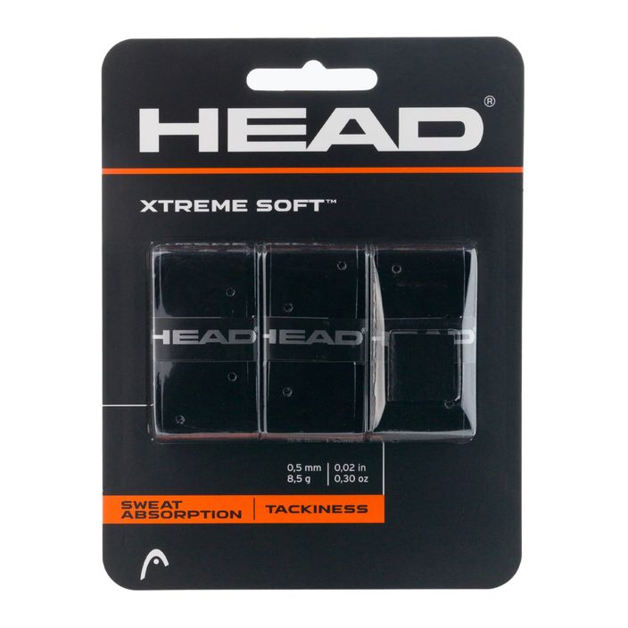 HEAD Xtremesoft Grip ρακέτα τένις Overwrap 3 τεμάχια μαύρο 285104 2