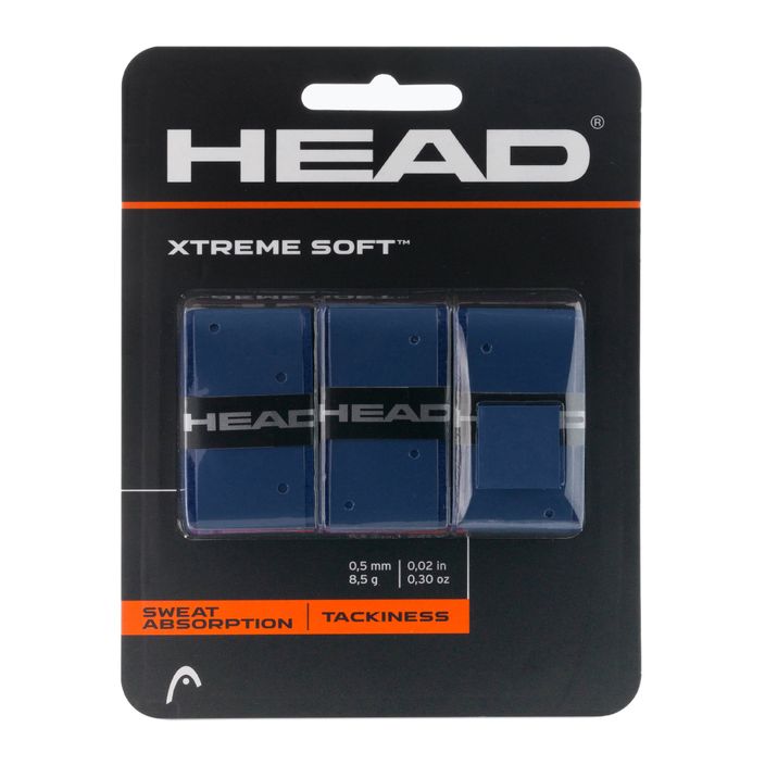 HEAD Xtremesoft Grip ρακέτα τένις Overwrap 3 τεμάχια μπλε 285104 2